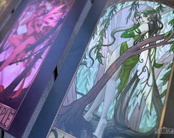11x17" Metallic Ink Tree Fairies Print -  Multiple Options