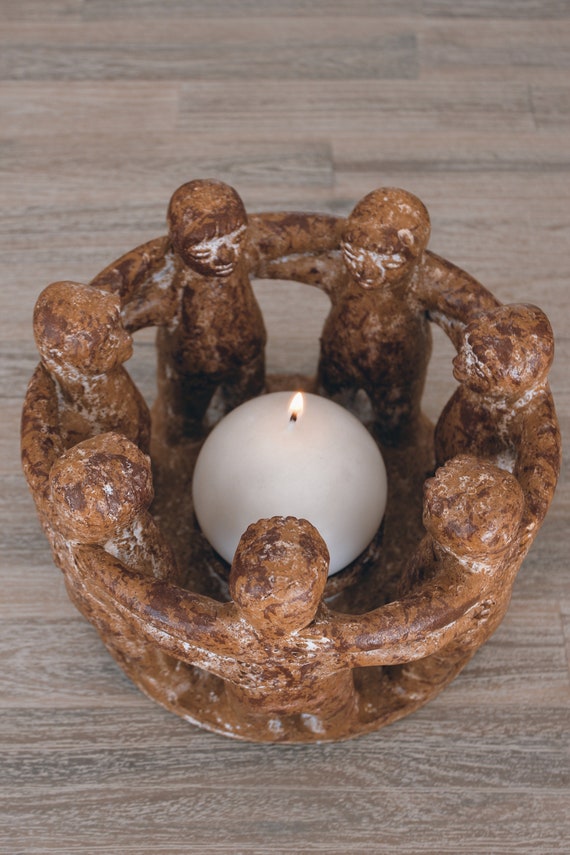 Circle of Friends Candle Holder Centerpiece Etsy