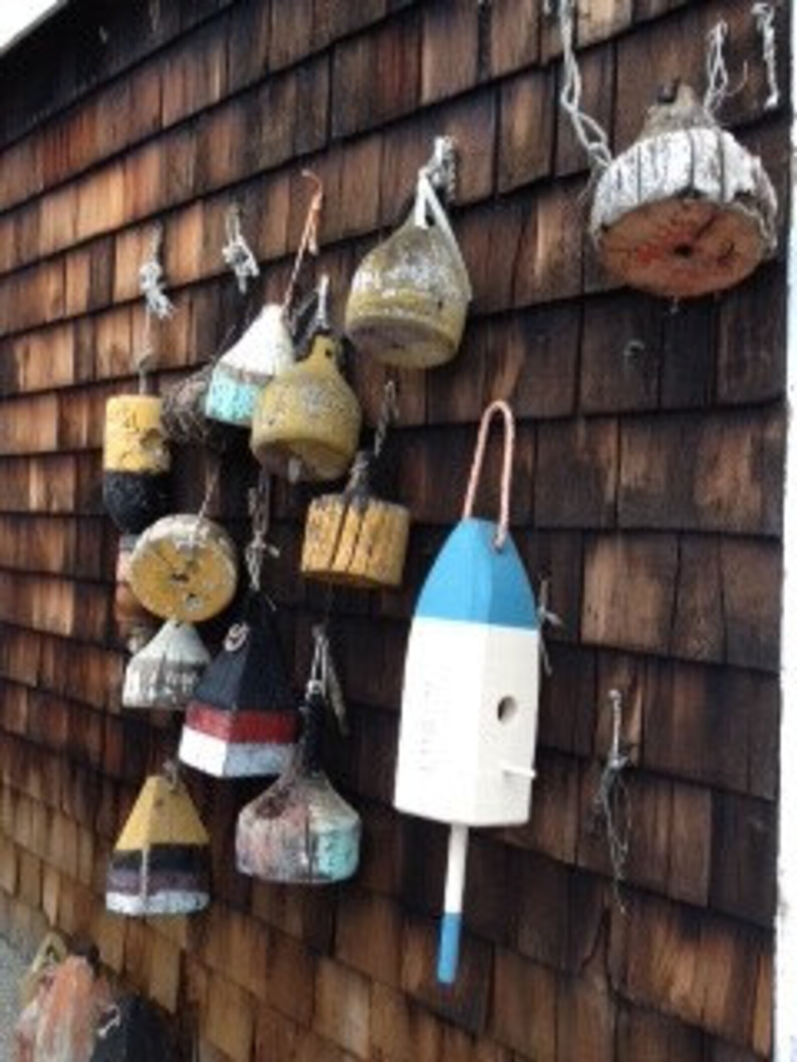 Handcrafted Maine cedar lobster trap buoy birdhouse | Etsy