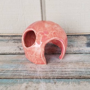 Fish Hide Small Ceramic - MADE TO ORDER - Candy Colors Series - Betta Fish Cave - Colorful Tank Decor - Reptile Tank Decor - Frog Hide