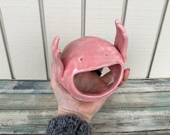 Pink Axolotl Sculpture - Axolotl Aquarium Decorations - Ceramic Tank Decor - Aquarium Ornament - Fish Cave - Critter Home - Cute Colorful