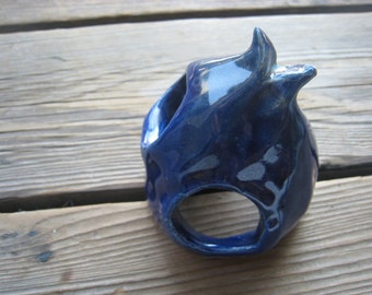 Blueberry Betta Cave MADE TO ORDER - Ceramic Aquarium Decoration - Small Fish Cave - Fish Tank Decor - Reptile Tank Decorations 3.5 inches