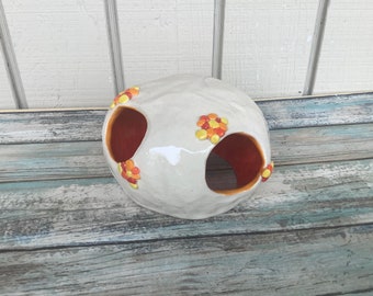 Ceramic Reptile Hide - Fish Tank Decorations - Aquarium Rock Cave - Toad Abode - Hamster House - Aquarium Hide Small - Fish Cave