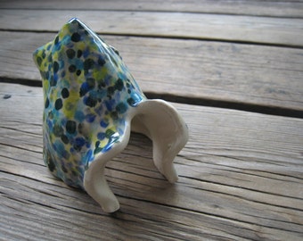 Ceramic Pointed Fish Cave MADE TO ORDER - Aquarium Decoration - Under the Sea - Outdoor Decor - Small Sculpture - Ceramics and Pottery