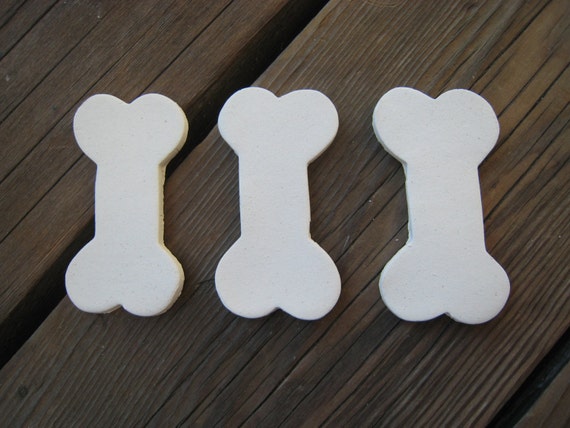 Ceramic Dog Bones 12 Bone Blanks, Wooden Dog Bones For Crafts