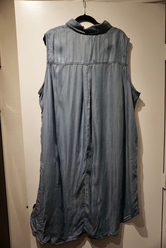 Camisa vaquera larga sin mangas Ava Viv España