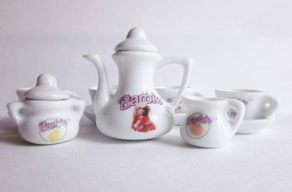 barbie porcelain tea set