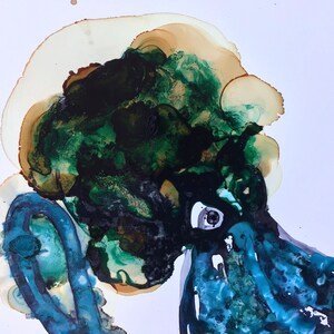 Octopus Ink and Resin Painting - Etsy