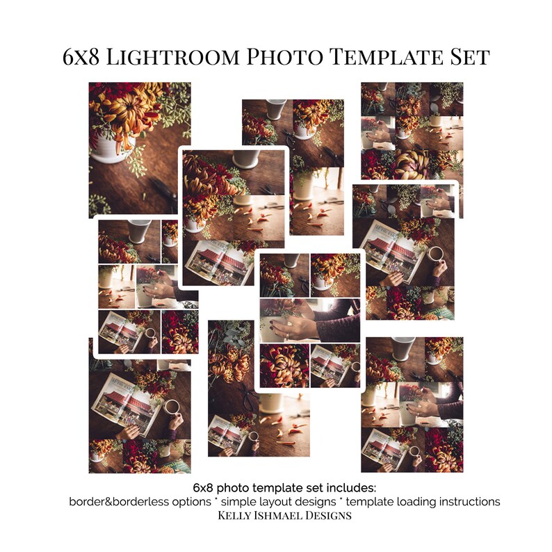 Lightroom Photo Template Set / 6x8 / Digital Photo Collage Etsy Canada