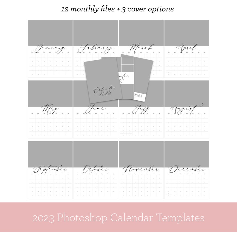 2023 Calendar Template Letter Size Calendar Etsy