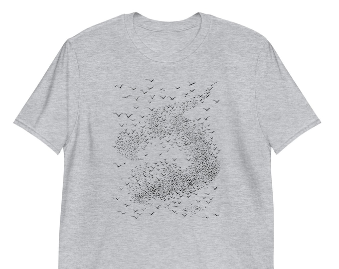 Murmuration Print T-Shirt / Bird Gift - Bird Watching - Ornithology Gift