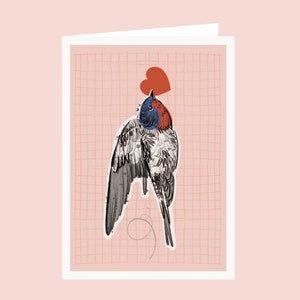 Love Bird Valentine's Card / Birthday Card image 1