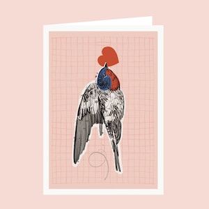 Love Bird Saint-Valentin / carte d'anniversaire
