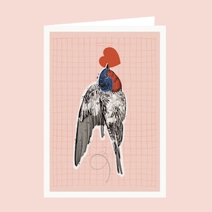 Love Bird Valentine's Card / Birthday Card image 1