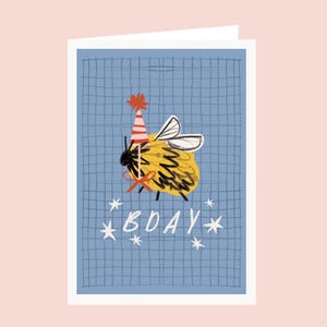 Tarjeta de cumpleaños de abeja