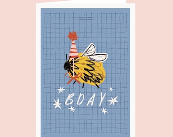 Birthday Bee Card BDay Card