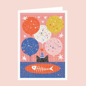 Cat Birthday Card - Funny Cat Lover Birthday Card