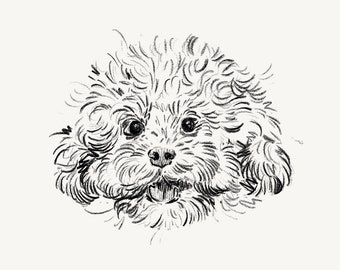 Mini A6 Custom Pet Portrait / Bespoke Pet Portrait