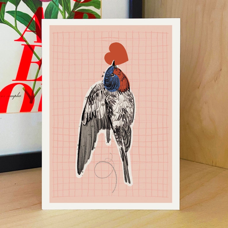 Love Bird Valentine's Card / Birthday Card image 4
