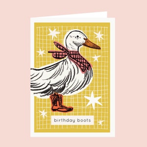 Cowboy Enten Geburtstagskarte - Lustige Geburtstagskarte, Enten Geburtstagskarte, Niedliche Geburtstagskarte