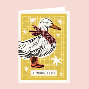 Cowboy Duck Birthday Card - Funny Birthday Card, Duck Birthday Card, Cute Birthday Card