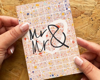 Mr & Mr Wedding Card - Queer Wedding Card