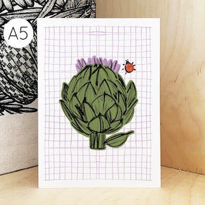 Stampa di carciofo / Arte da cucina - Stampa botanica vegetale