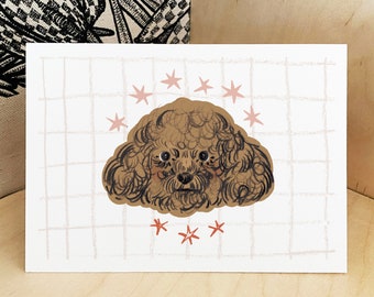 Miniature Poodle Print