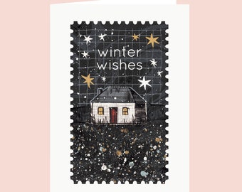 Winter Wishes Contemporary Christmas Cards