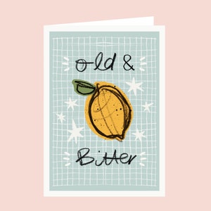 Carte d'anniversaire drôle de citron amer - carte d'anniversaire de blague grossière