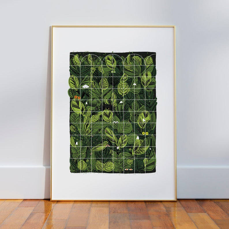 Old Greenhouse Print A3 / Botanical Art Print / Tropical Wall Art image 3