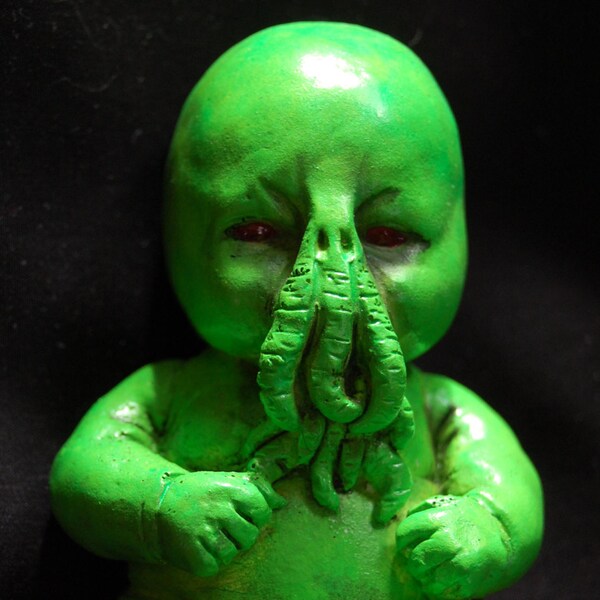 Glowing Baby Cthulhu Resin Figure Toy Collectible