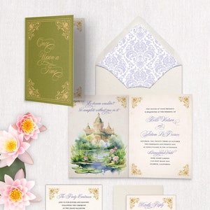Princess & Frog Wedding Invitation. The Perfect Invitation For a Fairytale Wedding. Bayou Invitation. Once Upon a Time.