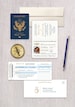 United States Passport Wedding Invitation and Boarding Pass RSVP Card for - Perfect for Destination Weddings 