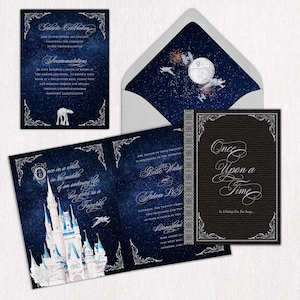 Sci-Fi Wedding Invitation: Foil-Printed Galactic Design