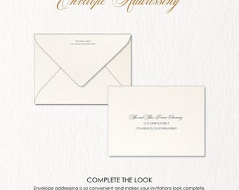 Envelope Addressing Add-On / Printing Charge Only - Envelopes Not Included