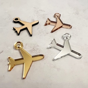 Airplane Charms for Invitations, Card Making, Gift Tags and Crafting Projects - Quantity Discount