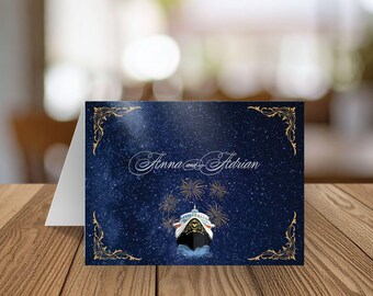 Tarjeta de agradecimiento "Crucero Mágico": Tarjetas de felicitación para bodas, papelería personalizada