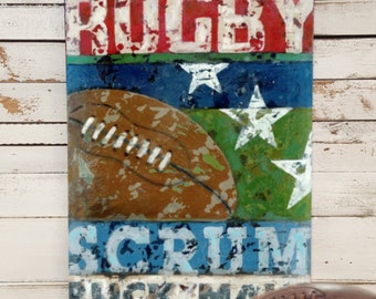 Rugby Art - Line Up Collection - Sports Wall Art Decor