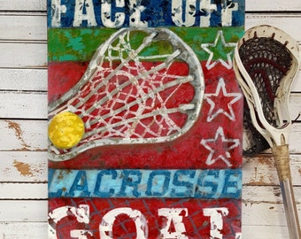 Lacrosse Art - Line Up Collection - Sports Wall Art Decor