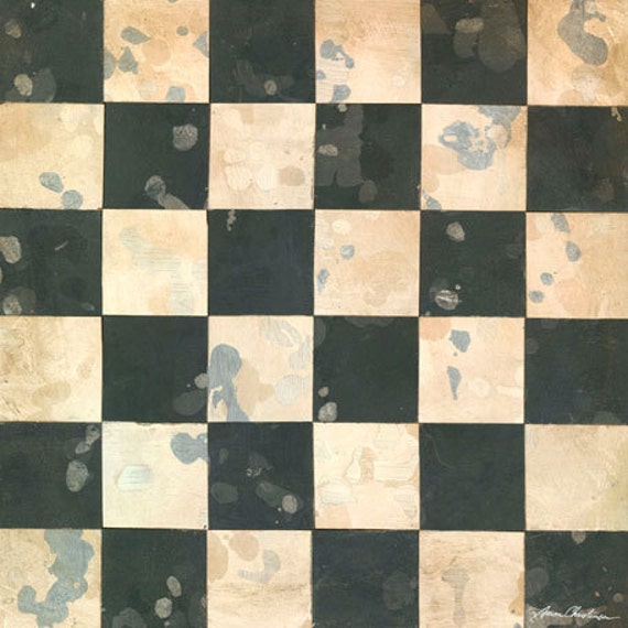 checkerboard racing wall art