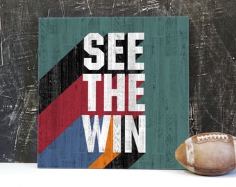 Sports Art - See the Win Prints and Canvas Wall Art by Aaron Christensen- Blitz Collection