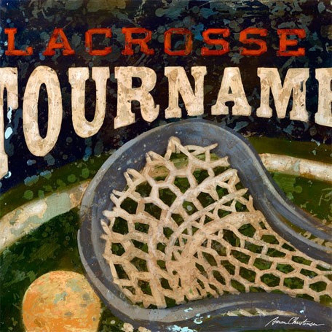 Lacrosse Wall Art Sports Decor Lacrosse Lax Tournament Etsy