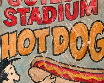 Sports Wall Art Baseball Stadium Hot Dog by Aaron Christensen- Multiple Sizes Available - Sports, Baseball Decor