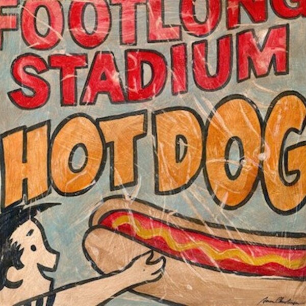 Sports Wall Art Baseball Stadium Hot Dog by Aaron Christensen- Multiple Sizes Available - Sports, Baseball Decor