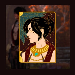Pin de la carta del tarot de Morrigan
