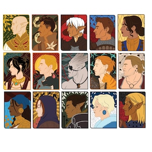 2&quot; Dragon Age Tarot Card Stickers
