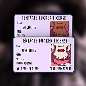 2.75&quot; Monster F*cker License - Customizable - Tentacle