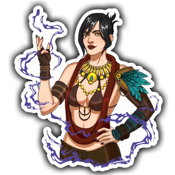 4'1" Morrigan Sticker