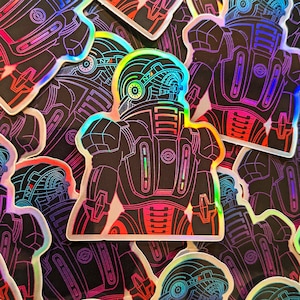 3&quot; Holographic Commander Shepard Sticker